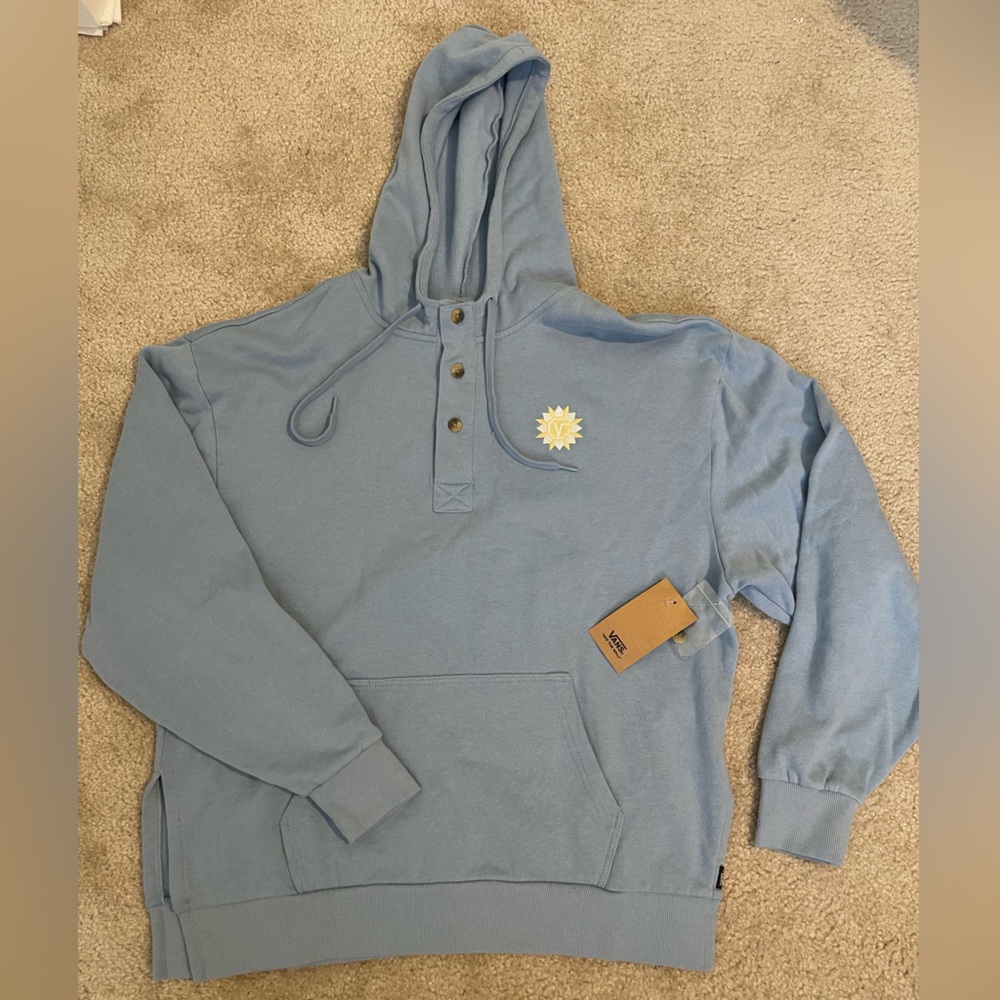 Vans small baby blue hoodie